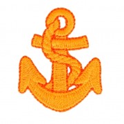 Ecusson Thermocollant Ancre 39 mm Orange Fluo x1|raw }}