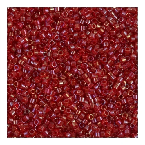 Miyuki Delica 11/0 DB0295 - Lined Red AB x8g