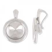 Serti pendentif  pour cabochons PureCrystal 1122  12 mm en Argent 925 x1