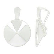 Serti pendentif pour cabochons PureCrystal 1122  14 mm en Argent 925 x1|raw }}