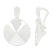 Serti pendentif pour cabochons PureCrystal 1122 14 mm en Argent 925 x1