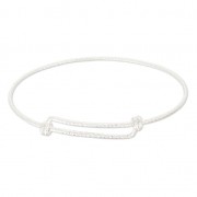 Bracelet jonc texturé 21 cm en Argent 925 x1|raw }}