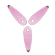 Dagues en verre 3x11 mm Amethyst x50