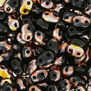 MiniDuo 2x4 mm Jet Capri Gold x10g|raw }}