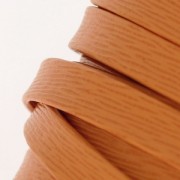 Lacet cuir double foulonné 10 mm Marron clair x 50cm