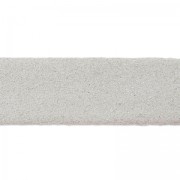 Lacet cuir double façon daim irisé 10 mm Silver x 50cm|raw }}