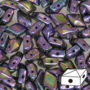 Diamonduo 2-hole 5x8 mm Purple Iris x10g|raw }}