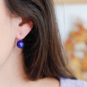 Poussoirs plateaux 8 mm pour boucles doubles rhodié x2