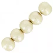 Cotton Pearls Miyuki  6 mm Cream x20