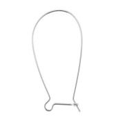 Boucles d'oreilles crochets dormeuses 35 mm - Argent 925 x2