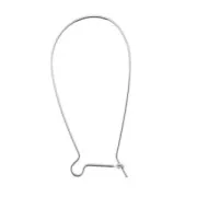 Boucles d'oreilles crochets dormeuses 38 mm Argent 925 x2