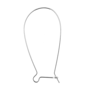 Boucles d'oreilles crochets dormeuses 35 mm - Argent 925 x2