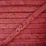 Lacet liège double 5 mm Framboise x 50cm