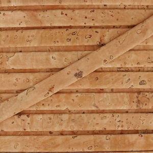 Lacet liège double 5 mm Naturel x 50cm