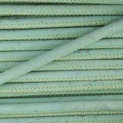 Cordon liège surpiqué 3 mm Mint x 50cm