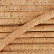 Cordon liège surpiqué 4 mm Naturel x 50cm