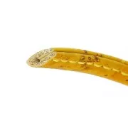 Lacet liège replié surpiqué 6 mm Bordeaux x 50cm