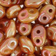 SuperDuo 2,5x5 mm Opaque White Full Apricot x10g|raw }}