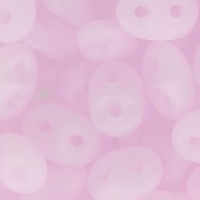 SuperDuo 2,5x5 mm Rose Water Opal Mat x10g