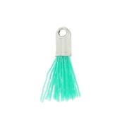Pompon imitation coton 10-14 mm Green Turquoise/rhodié|raw }}