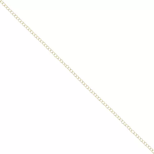 Chaîne maille Forçat 1.8x2.2 mm doré à l'or fin x1m
