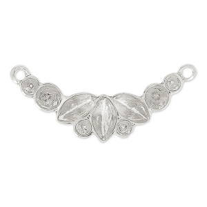 Intercalaire pour cabochons PureCrystal 1028/1088 et 4228 6x3mm rhodié