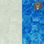 Rocaille Toho 8/0 TO8R2711 - Glow In The Dark - Crystal/Bright Blue x8g|raw }}