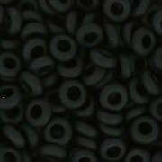 Rocaille Toho Demi Round 11/0 TO11RDR0049F - Opaque Frosted Jet x5g|raw }}