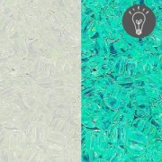 Rocaille Toho 11/0 TO11R2700 - Glow In The Dark - Crystal/Green Splash x8g