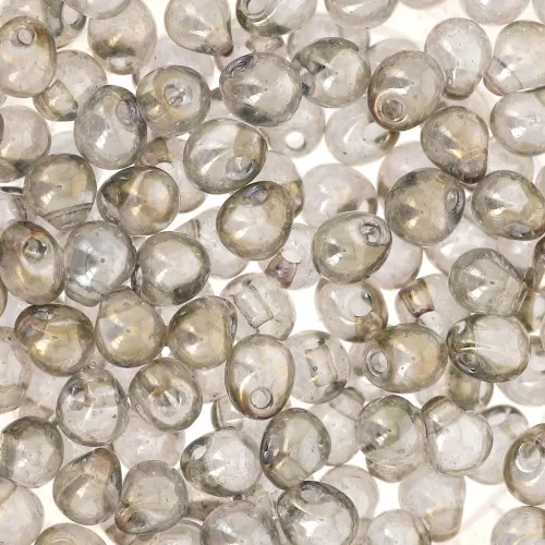 Mini-gouttes Miyuki 3.4 mm DP1881 - Tr Silver Gray Gold Luster x8g