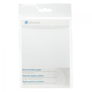 Feuilles de papier lisse 12.7x17.7 cm pour Silhouette Curio Blanc x10