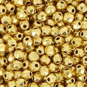 Facettes 2 mm - 24K Gold Plated x50