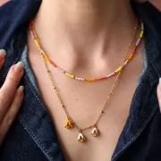 Facettes 2 mm véritable (True 2) 24K Gold Plated x50