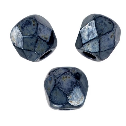 Facettes 2 mm - Jet Hematite x50