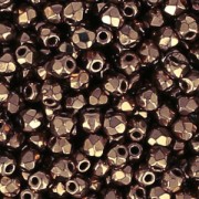 Facettes 2 mm - Jet Gold x50