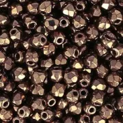 Facettes 2 mm - Jet Gold x50