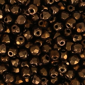 Facettes 2 mm - Jet Bronze x50