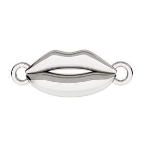 Intercalaire 2 anneaux bouche 17x6 mm en Argent 925 x1