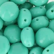 Candy Beads 2-hole 8 mm Green Turquoise x20