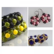 Candy Beads 2-hole 8 mm Green Turquoise x20
