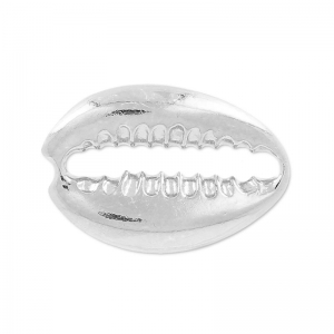 Intercalaire coquillage Cauri 19x13 mm en Argent 925 x1