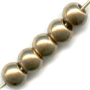 Perles rondes 6 mm gold bronze x10