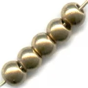 Perles rondes 6 mm gold bronze x10