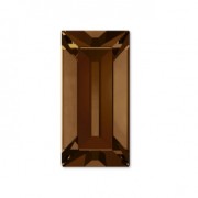 Cabochons baguettes PureCrystal 4501 4x2 mm Smoked Topaz x8