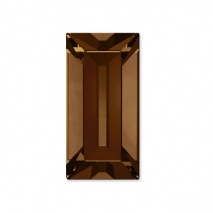 Cabochons baguettes PureCrystal 4501 4x2 mm Smoked Topaz x8