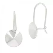 Crochets d'oreilles dormeuses pour Rivoli 1122 10 mm Argent 925 x2