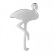 Breloque flamant rose 24x14 mm - Argent 925 x1