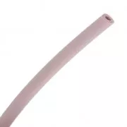 Cordon en plastique creux 3 mm Mauve Antique x 50 cm