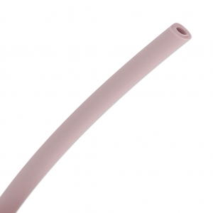 Cordon en plastique creux 3 mm Mauve Antique x 50 cm