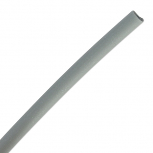 Cordon en plastique creux 3 mm Métallisé Argenté x 50 cm